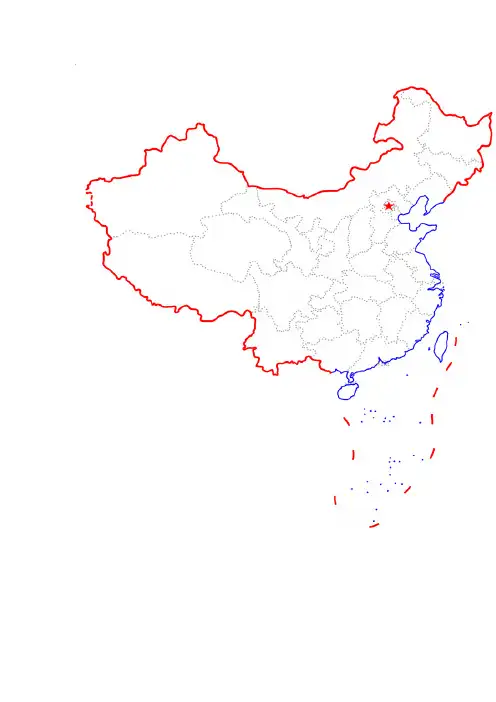 中国轮廓图