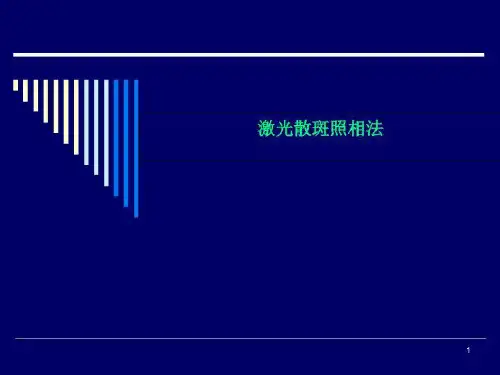 激光散斑照相法