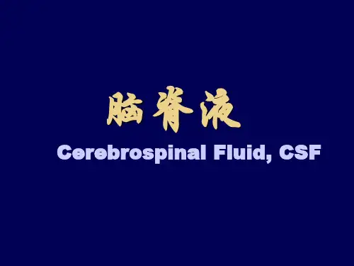 脑脊液PPT课件