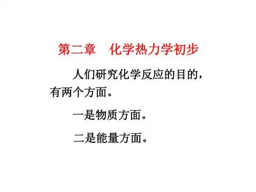 第二章化学热力学初步
