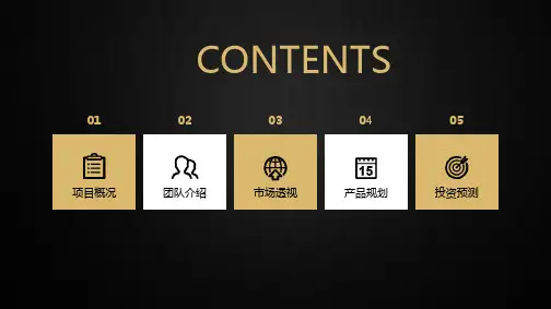 2019商务风商业计划书ppt