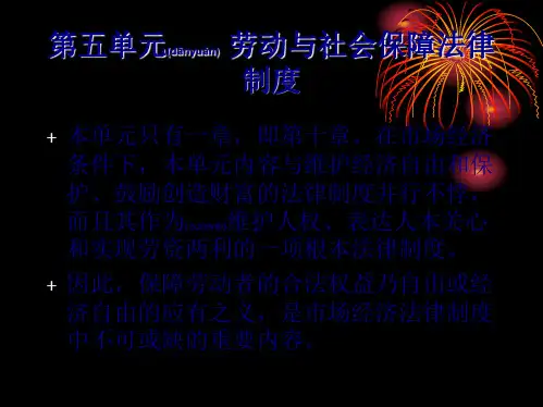 劳动与社会保障法律制度(ppt版)