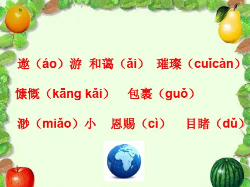 只有一个地球课件2