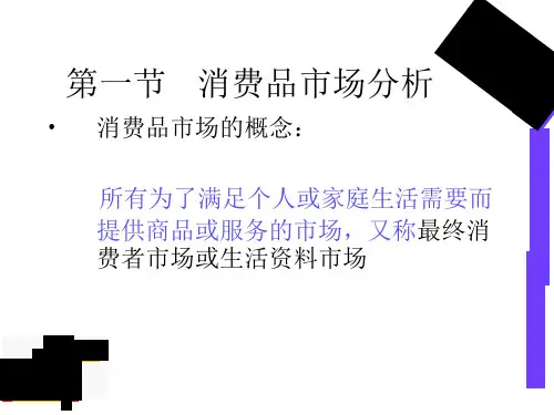消费品市场分析ppt课件