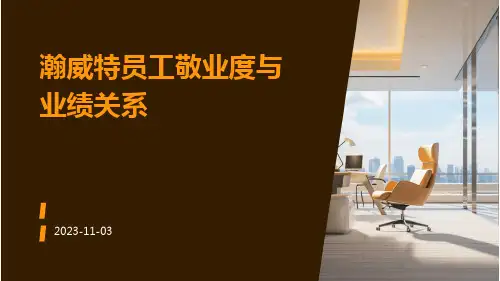 瀚威特员工敬业度与业绩关系