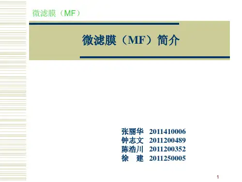 微滤膜