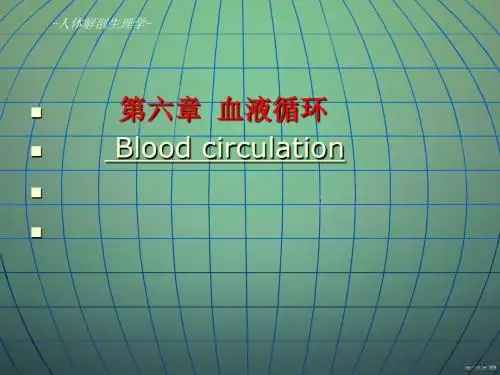 人体解剖生理学第六章血液循环