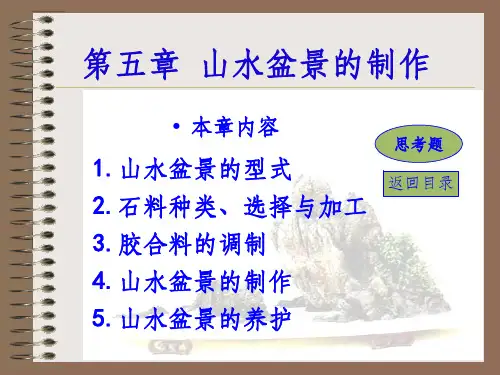 山水盆景的制作
