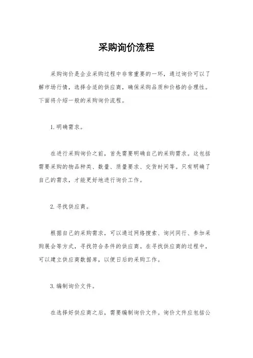 采购询价流程