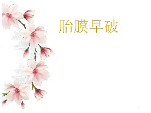 胎膜早破(第9版)PPT课件