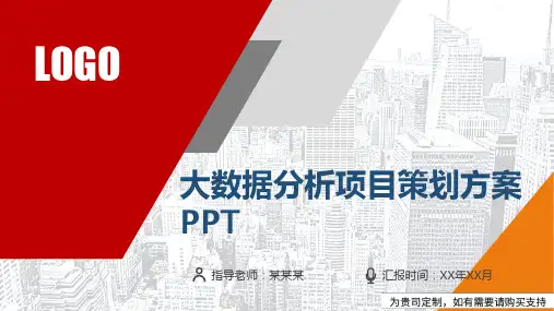 大数据分析项目策划方案PPT