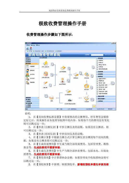 物业管理系统收费模块操作手册