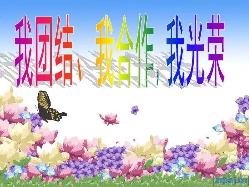 广东省佛山市顺德区勒流江义初级中学七年级101班第9周主题班会课件：我团结、我合作我光荣(共14张PPT)