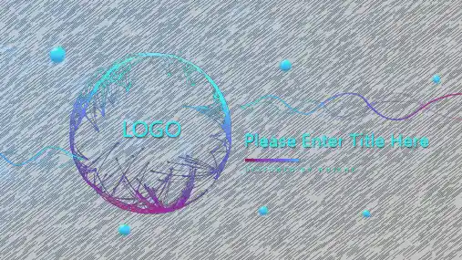 原创高大上鲜艳创意几何图形静态科技年终汇报ppt模板
