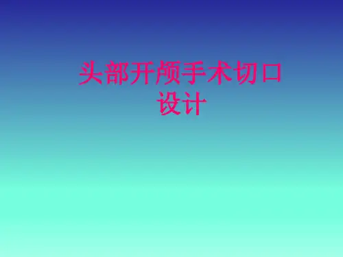神经外科颅脑手术切口设计