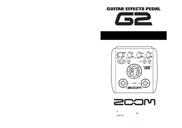 ZOOM G2中文说明书