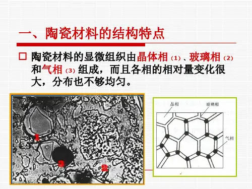 陶瓷材料结构及性能分类新结构陶瓷材料科学基础