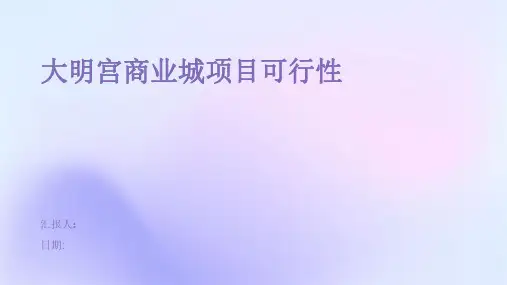 大明宫商业城项目可行性