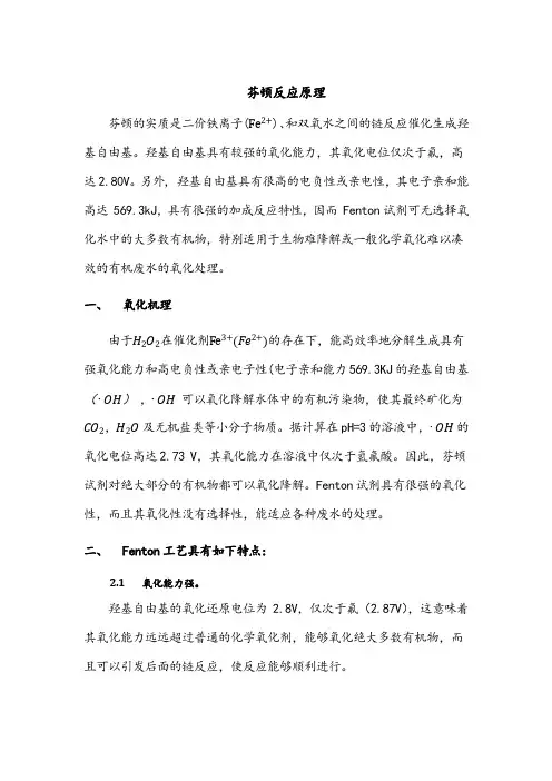 芬顿反应+原理+成本分析_20191203