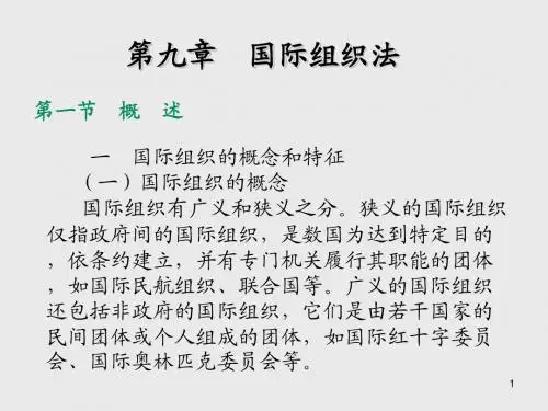 国际法第九章 国际组织法