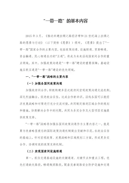 一带一路包括