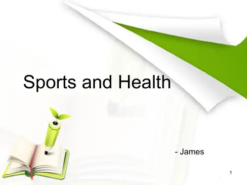 sports and health 运动与健康英文(课堂PPT)