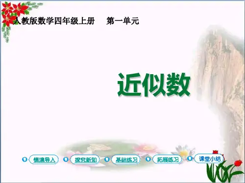 数学大数的认识近似数人教版(共12张PPT)优秀课件