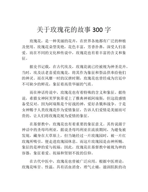 关于玫瑰花的故事300字