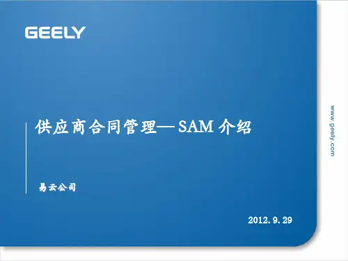 CMMI-SAM介绍