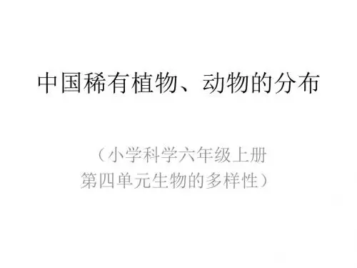 中国稀有植物动物的分布-文档资料