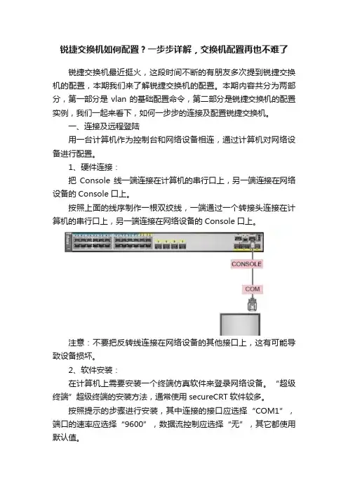 锐捷交换机如何配置？一步步详解，交换机配置再也不难了