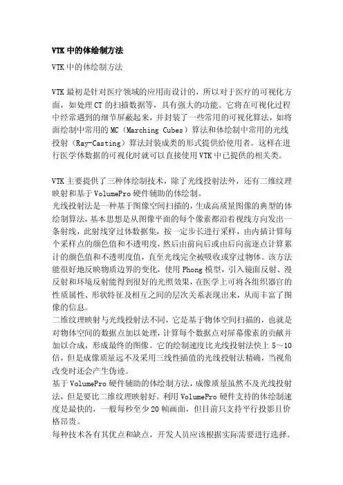VTK中的体绘制方法[修订]