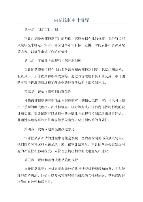 内部控制审计流程