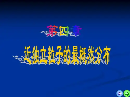 热力学统计物理第4章_详解
