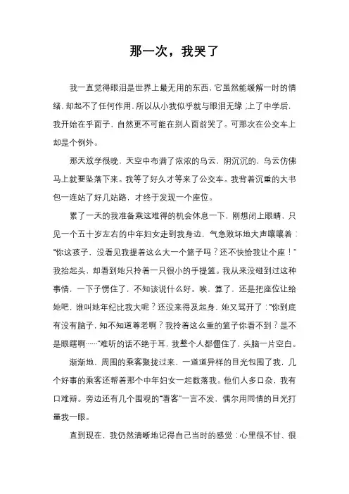 《中文自修》优秀作文(2)