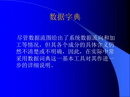 数据字典