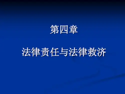 法律责任与法律救济