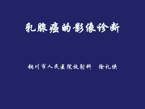 乳腺癌的影像诊断1