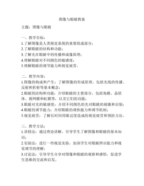图像与眼睛教案