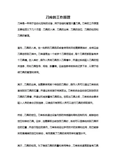 刀库的工作原理