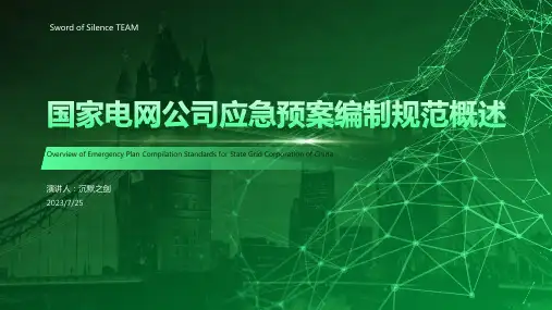 2023年国家电网公司应急预案编制规范文档