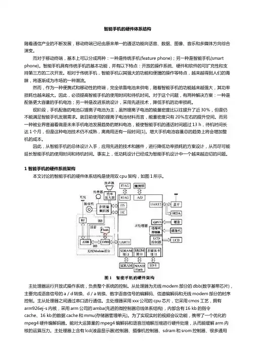 智能手机的硬件体系结构