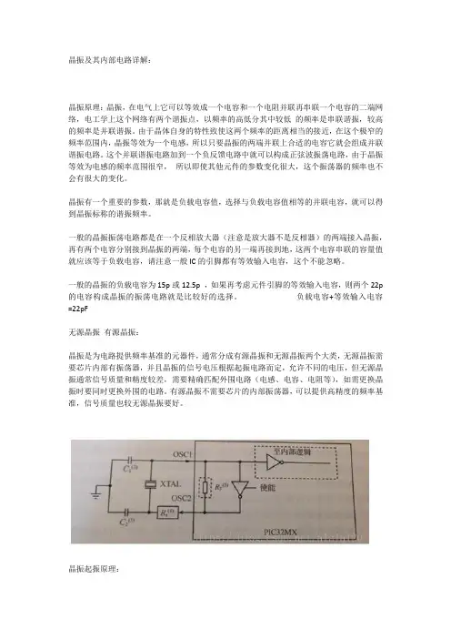 《电子电路设计》课件晶振及其内部电路详解
