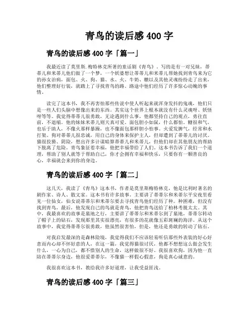 青鸟的读后感400字