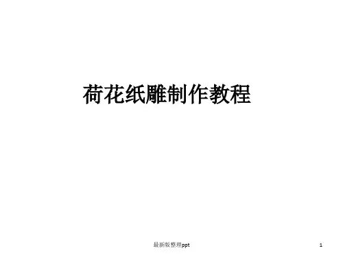 荷花纸雕制作教程ppt课件