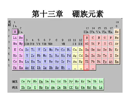 第13章 硼族元素吉林大学无机化学
