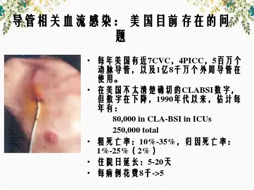 美国导管相关血流感染预防与控制技术指南的分析