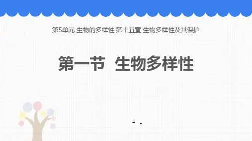 《生物多样性》PPT课件