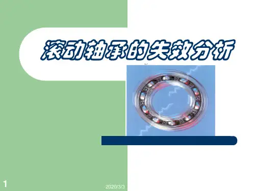 轴承的失效分析ppt课件