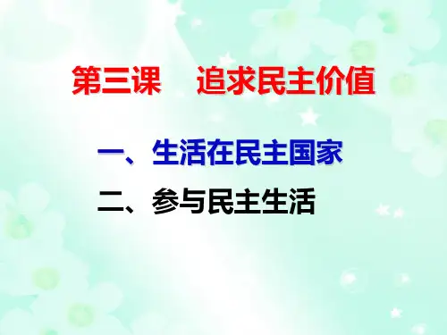 31一生活在民主国家课件
